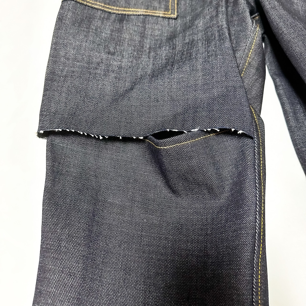 UNFINISHED 岡山デニムダメージパンツ24059