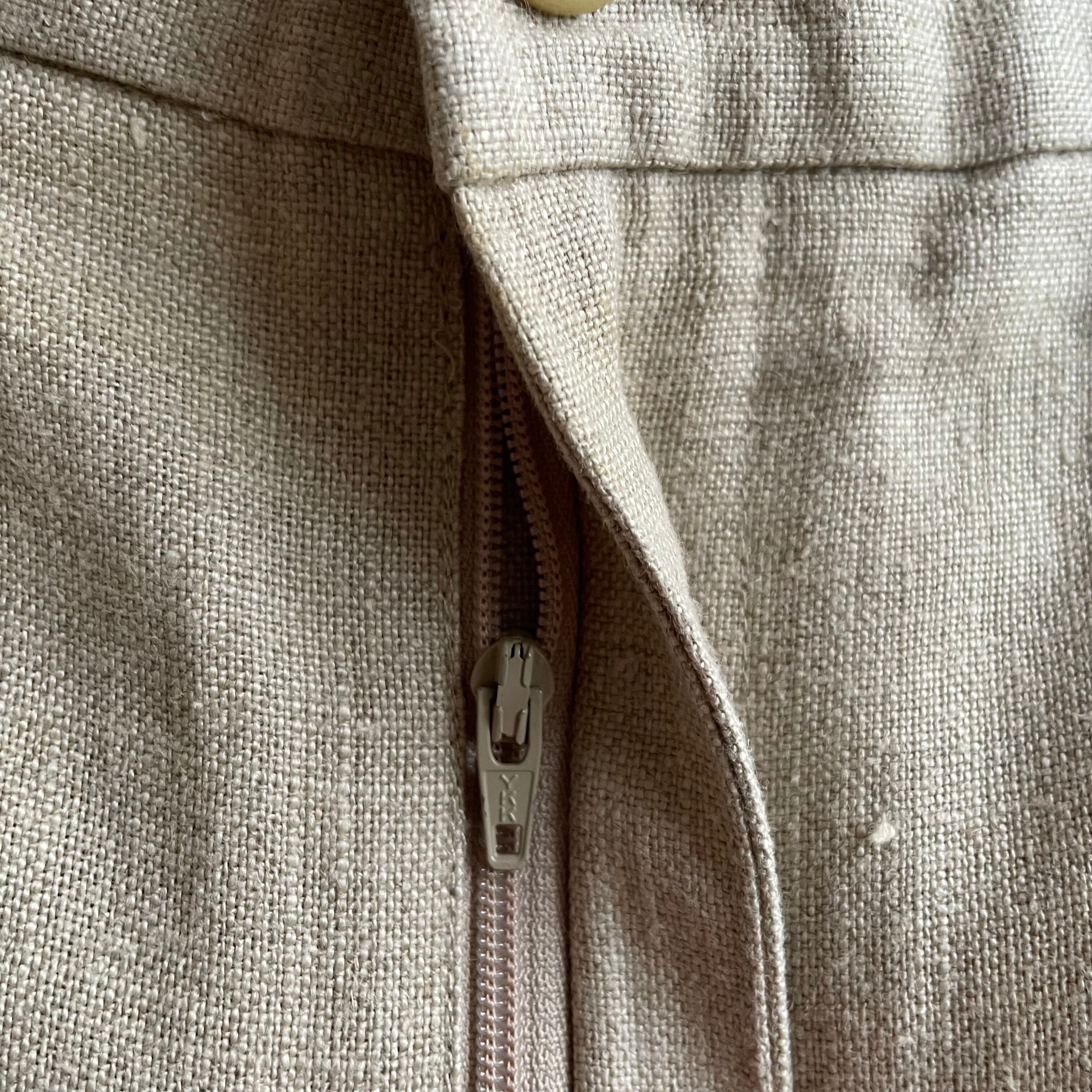 90s AKA Eddie Bauer 2-tack linen slacks pants | 0 0 2