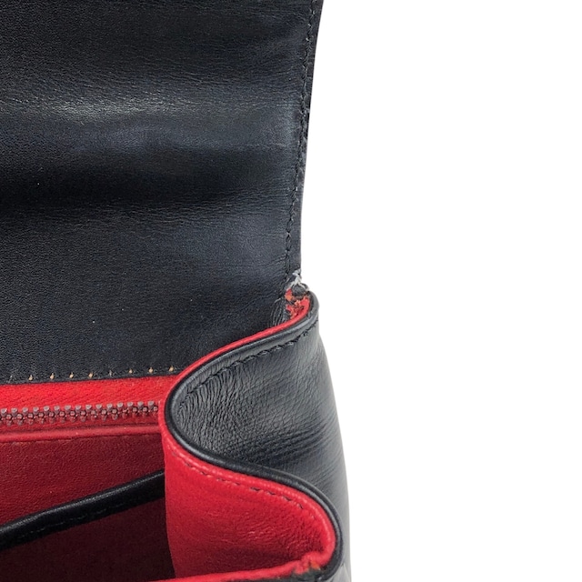 CELINE セリーヌ ハンドバッグ ブラック スターボール レザー トップハンドル vintage ヴィンテージ オールド idde2j