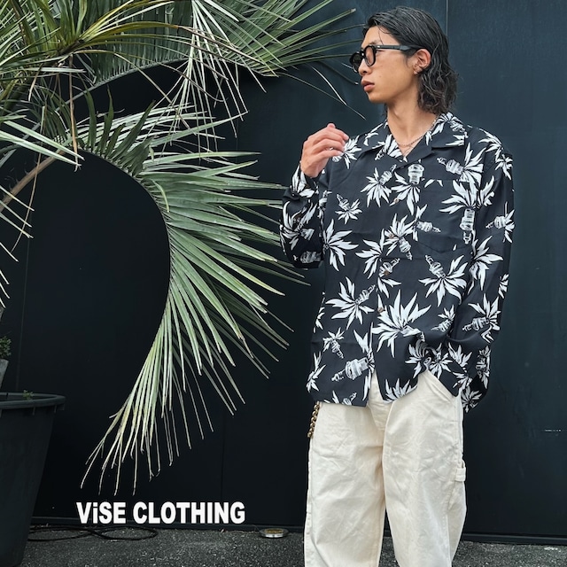 メンズシャツ ハワイアンシャツ 長袖シャツ 【バイスクロージング】SPARKS L/S Shirt メンズシャツ ハワイアンシャツ 長袖シャツ 【バイスクロージング】SPARKS L/S Shirt