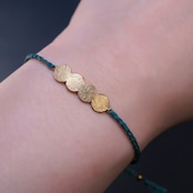 【Cruinn】真鍮×マクラメブレスレット