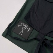 PLAN C プランシー ポケット付き 半袖Tシャツ カットソー XS /イタリア製/グリーン系/パラグラフ/男女でも