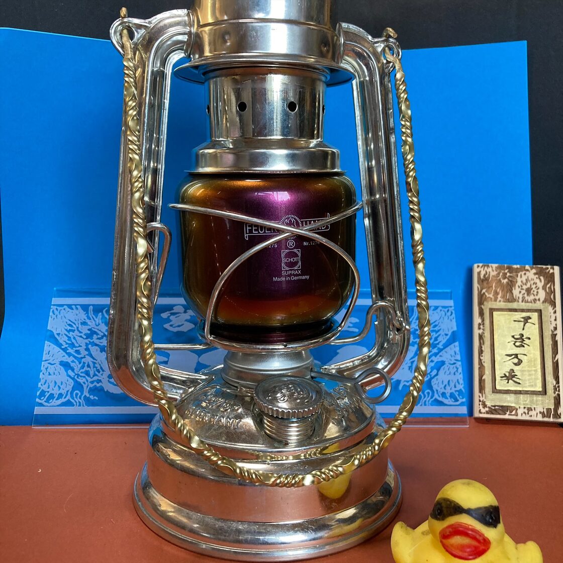 大島園別注 真鍮ベイルハンドル フュアハンド276用 フュアーハンドランタン276 ハンドルのみ ネジリ柄（3~3.5mm