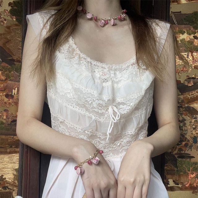 Reeceお茶会のカップ手つくりネックレスorブレスレット