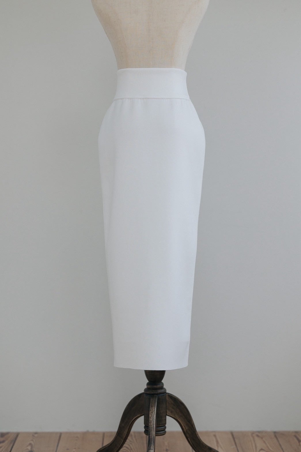 poisポワ / button line skirt ホワイト M button line skirt【在庫調整】3〜6日営業日 | pois