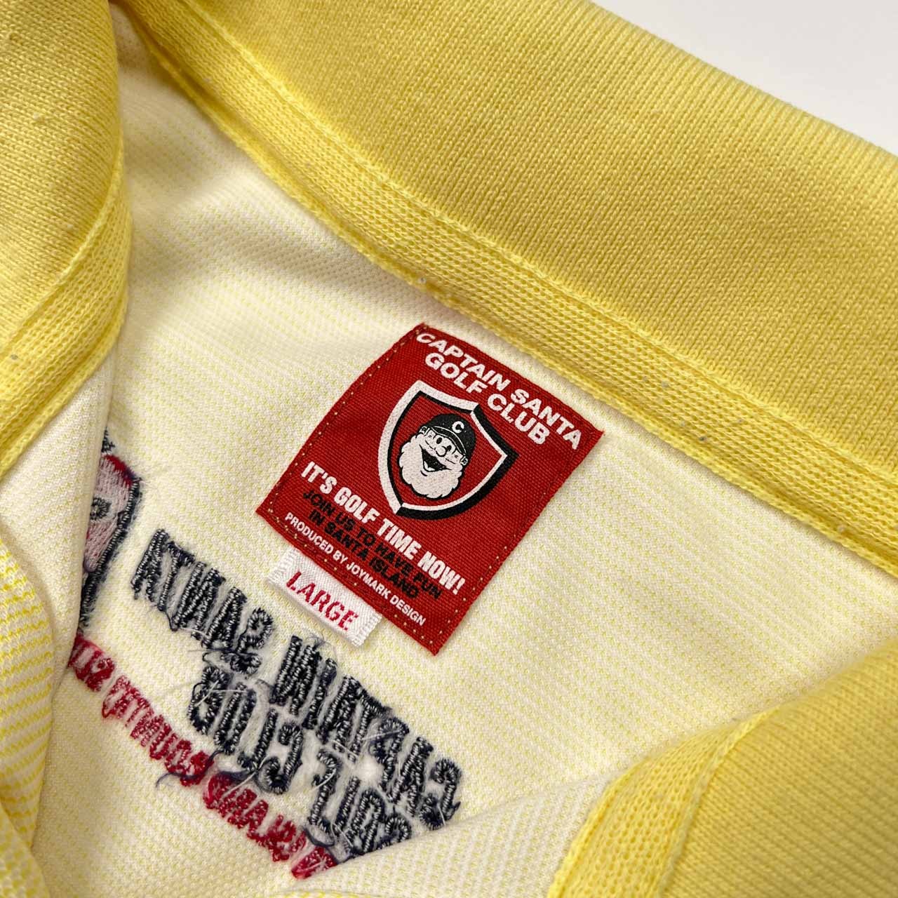 CAPTAIN SANTA キャプテンサンタ GOLF CLUB 半袖 ポロシャツ サイズ L /イエロー/ゴルフ
