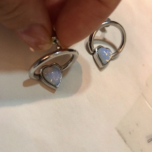 HEART BEADS RING earring LA18011P　片耳