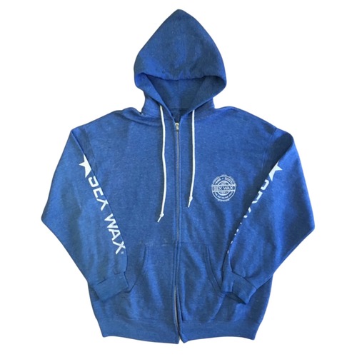 SEX WAX Full-Zip Sweat Hoodie / Sleeve Print / Light Blue