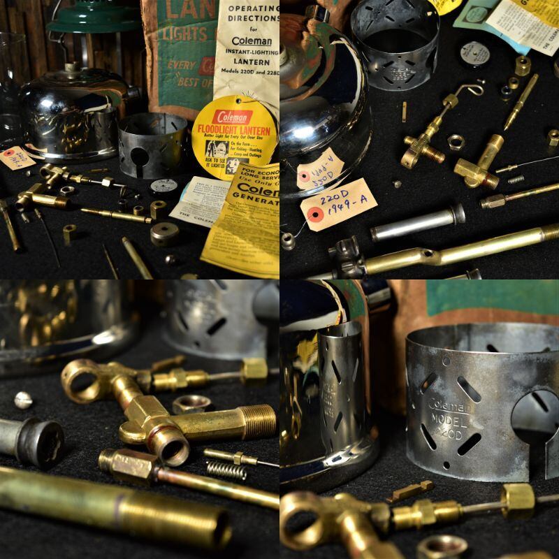 ヴィンテージ　Coleman 220D 1949年製造 コールマン 220D 1949年製造A期 ビンテージ ツーマントルランタン 美品