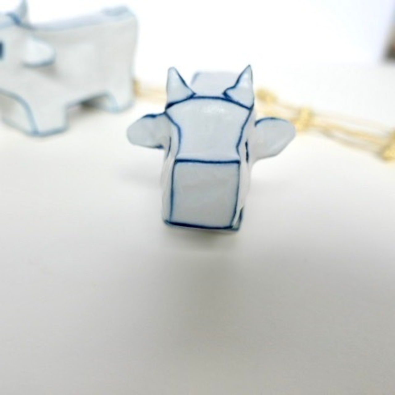 村田菜穂美 干支 染ライン 白うし 小