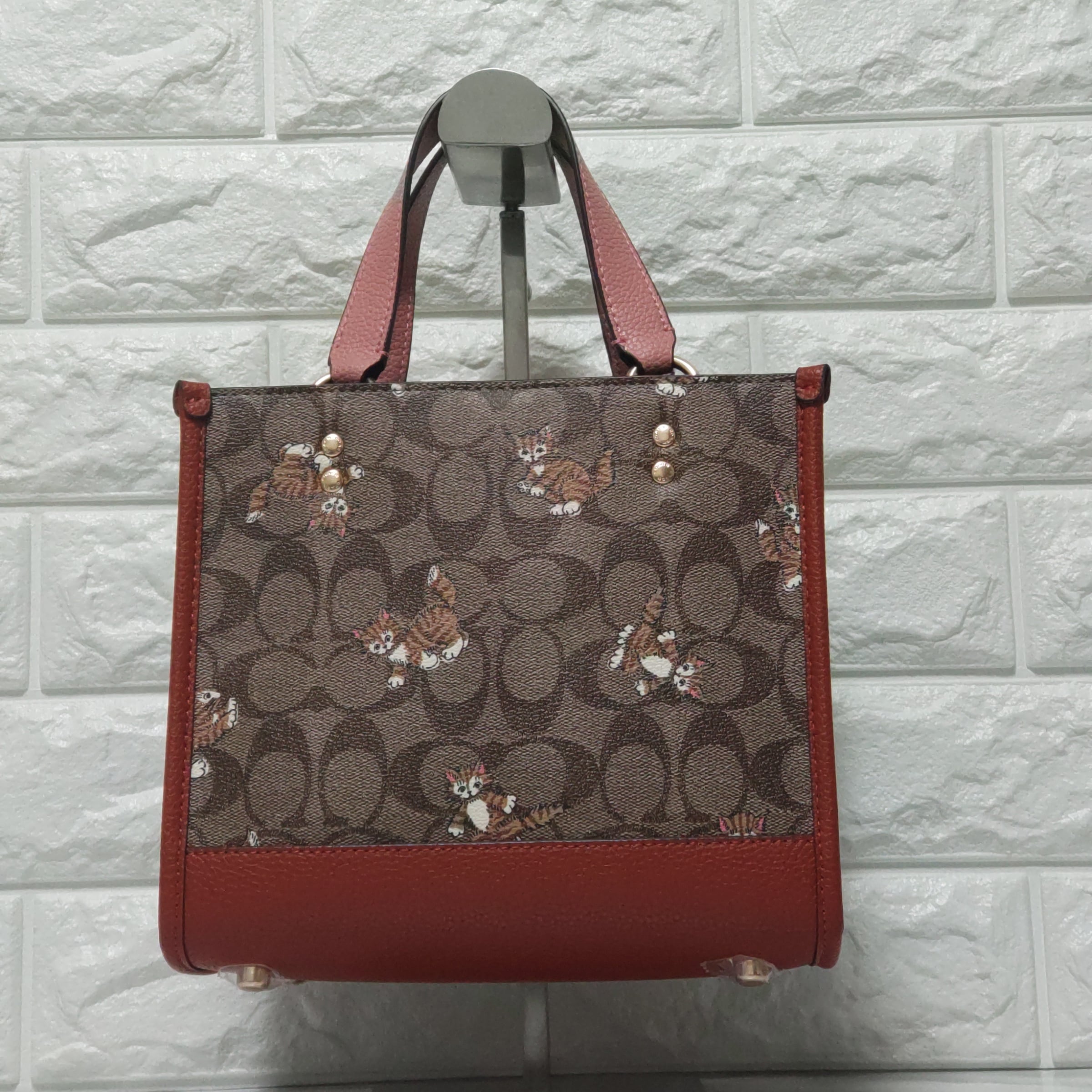 COACH コーチ シグネチャー ダンシング キトゥン プリント 猫 キャット  