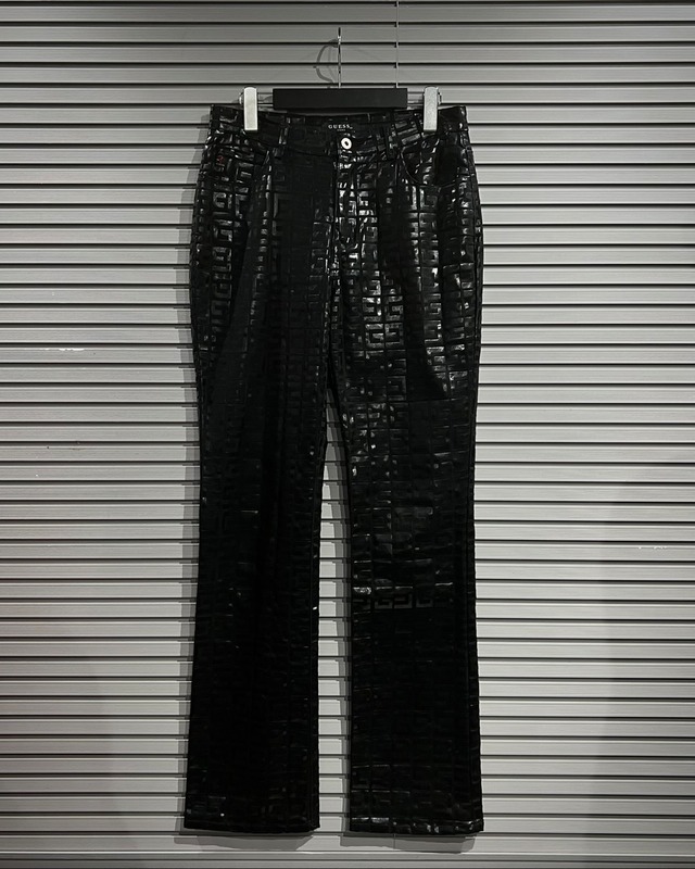 【X VINTAGE】“OLD GUESS” Logo Pattern Straight Silhouette Pants