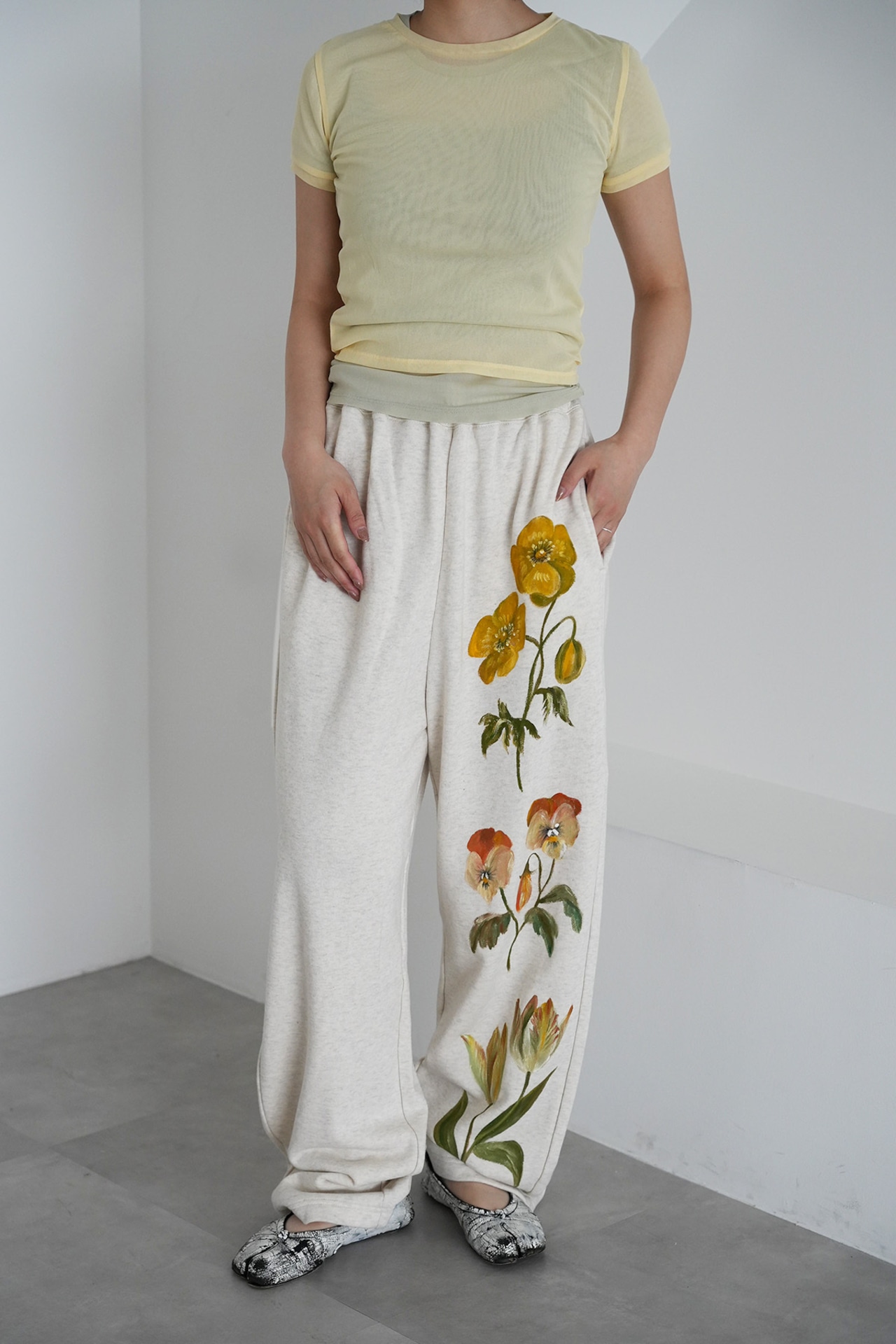urake easy pants poppy