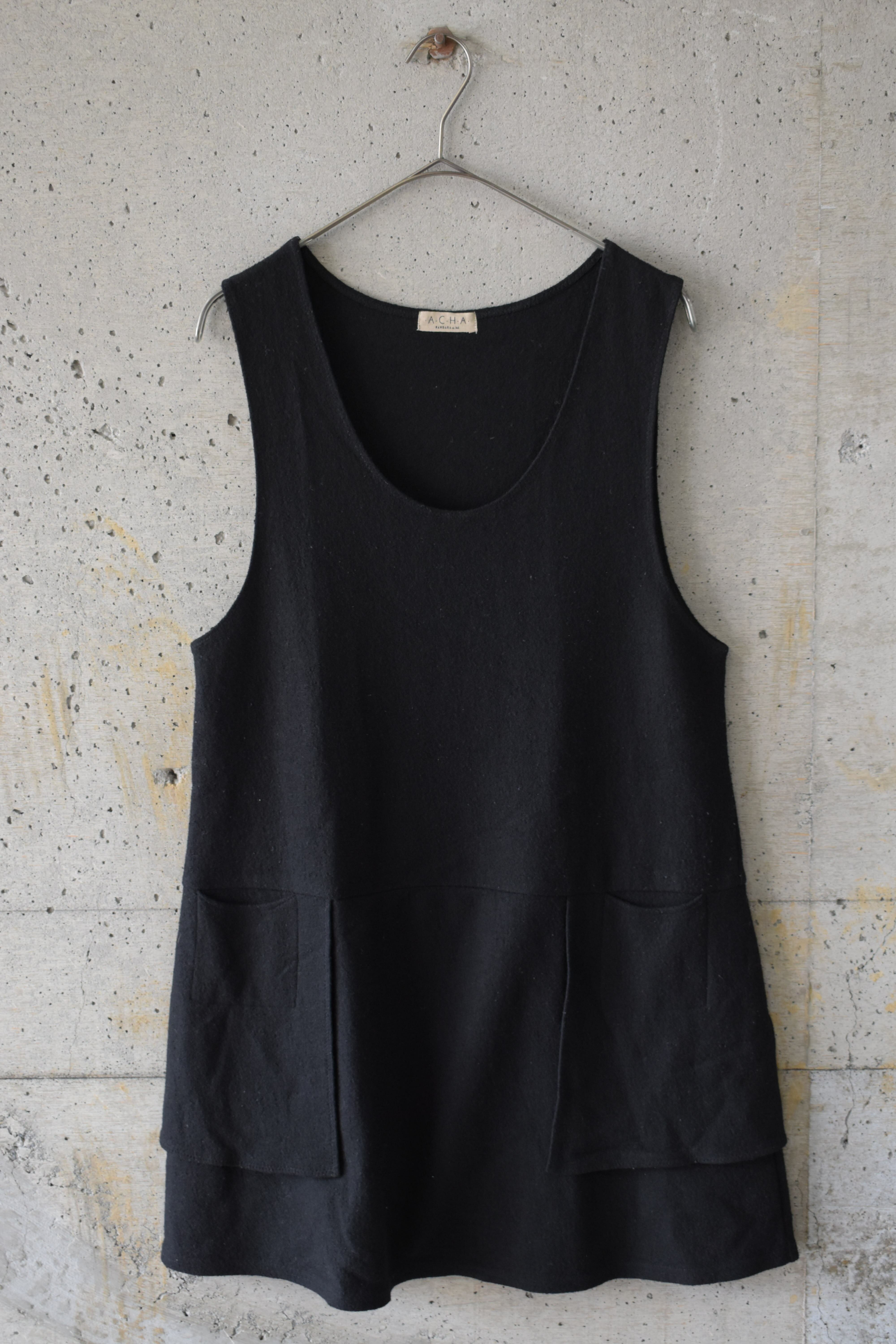 Small-Pocket Wool Dress