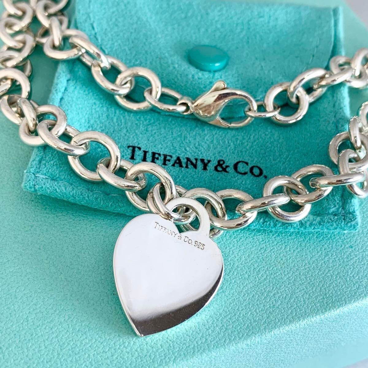 ティファニー 5連 マルチチャーム オープンハート ブレスレット RX5fe