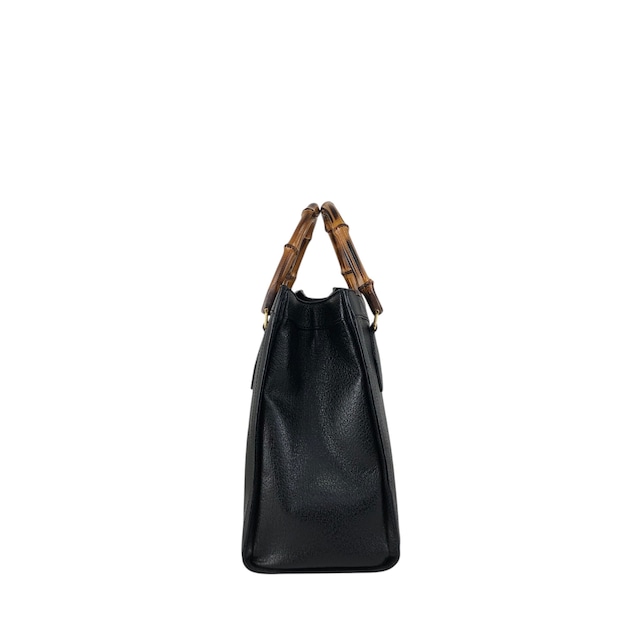 GUCCI グッチ ハンドバッグ ブラック バンブー レザー 002・1095・0260 vintage ヴィンテージ オールド spzj7v