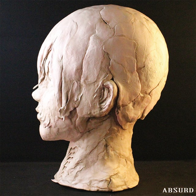 1点物】【超限定】 ABSURD レア ヘッドフィギュア 石粉粘土 1点物】【超限定】 ABSURD レア ヘッドフィギュア 石粉粘土