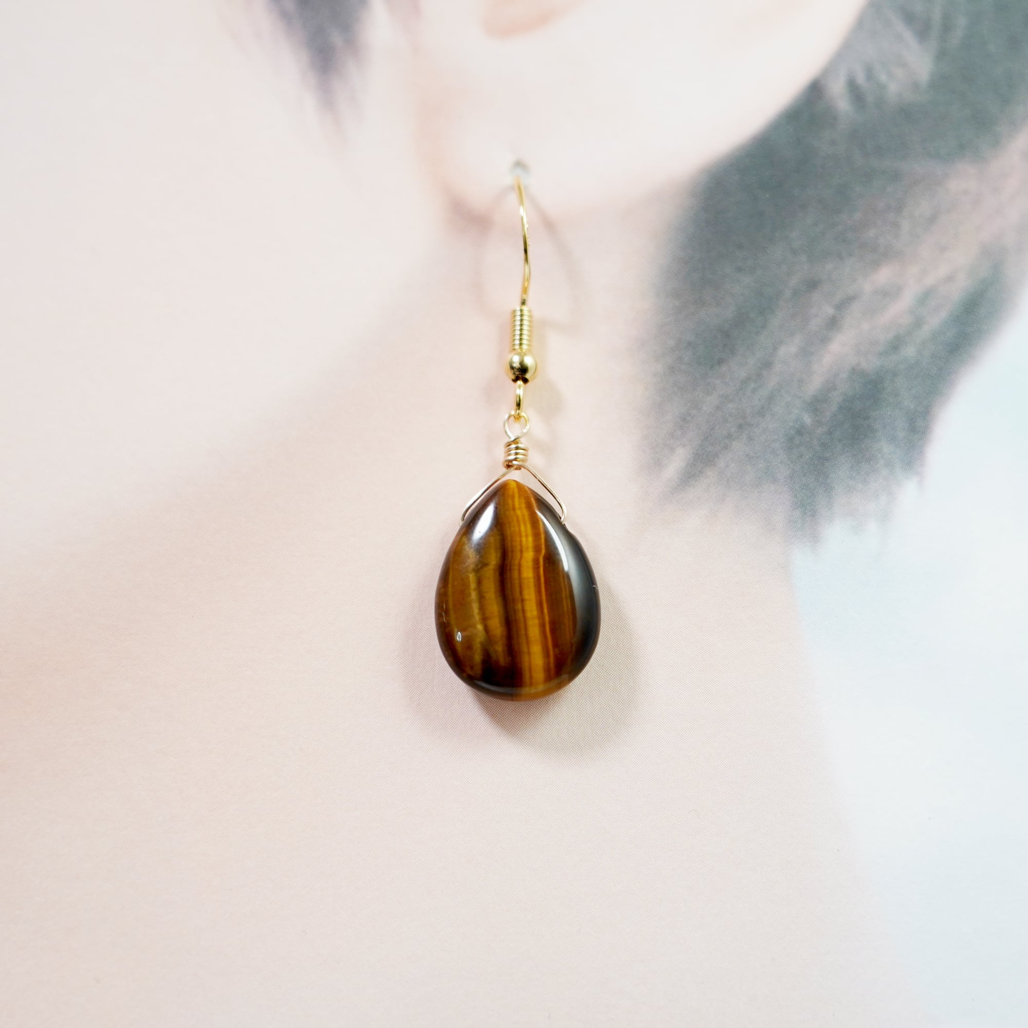 ブルータイガーアイ、カーネリアン、ラピスラズリ カービング 14kgf