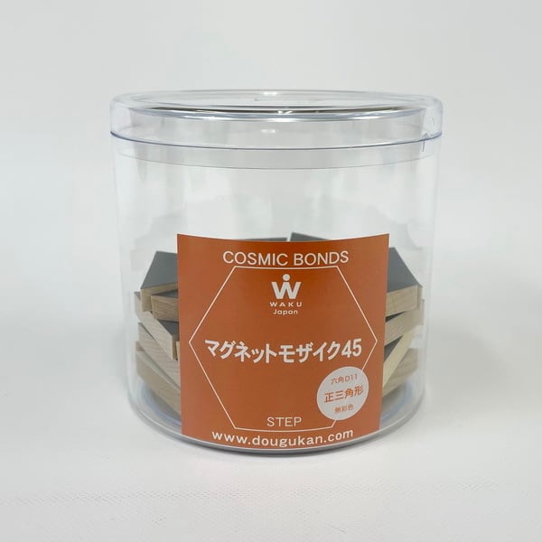 童具館 マグネットモザイク45 六角D11 正三角形・モノクロ 24