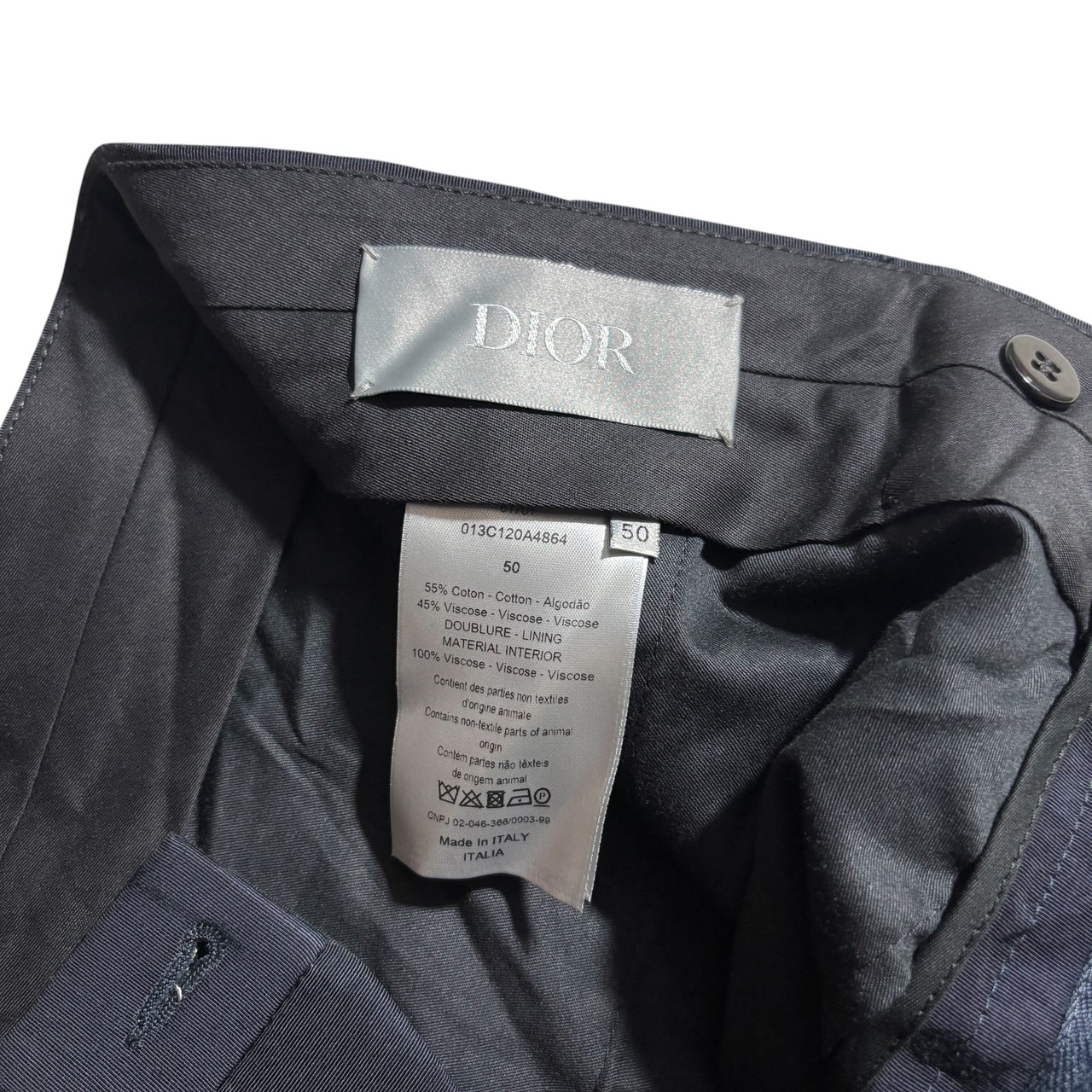 (nos) DIOR cotton viscose slacks