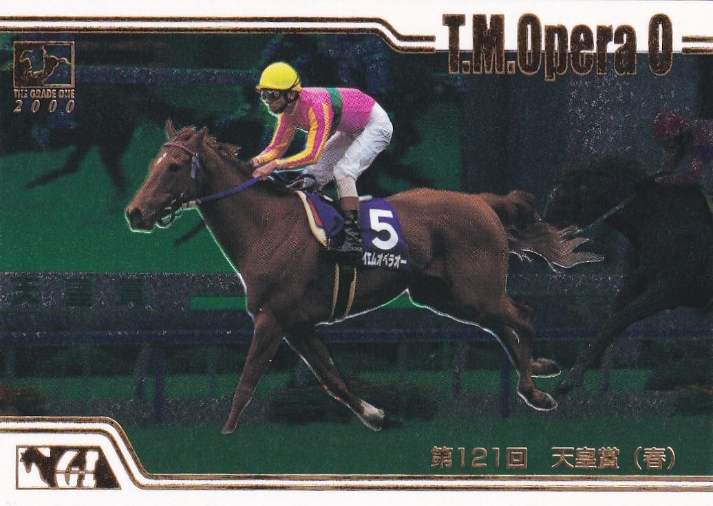 第121回 天皇賞(春) ポスター B2  テイエムオペラオー ラスカルスズカ ナリタトップロード 競馬 JRA テイエムオペラオー：第121回 天皇賞(春)(ミラー仕様)「THE GRADE ONE