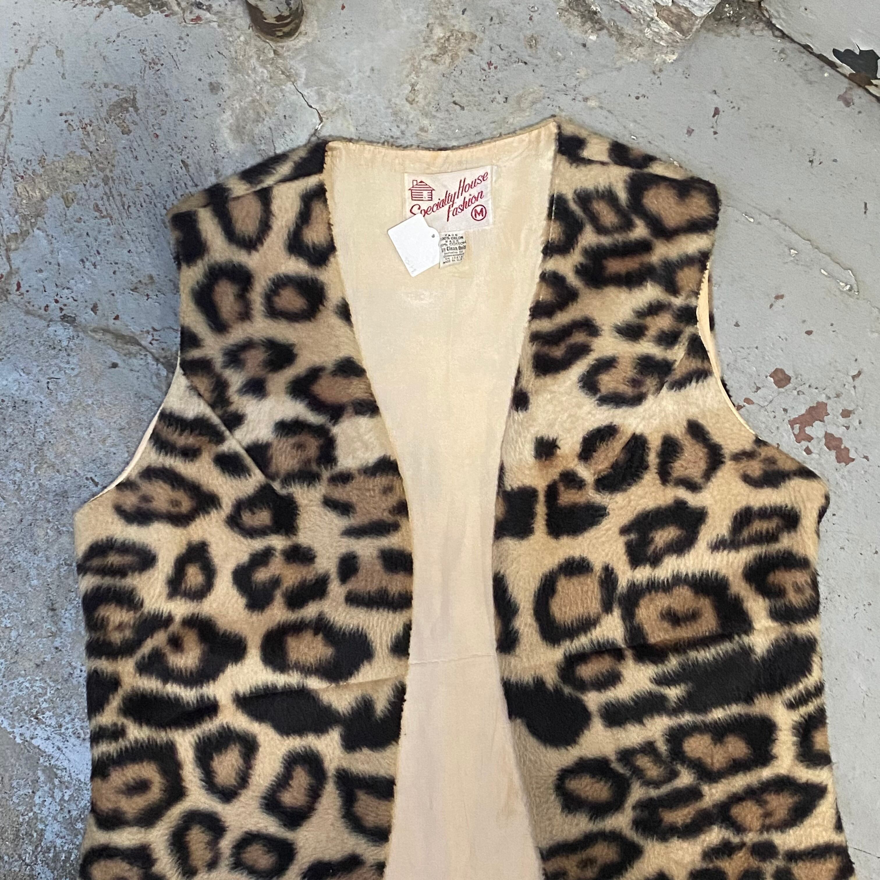 60's Fake Fur Leopard Vest | 下北沢SPiKe＆SPiCe