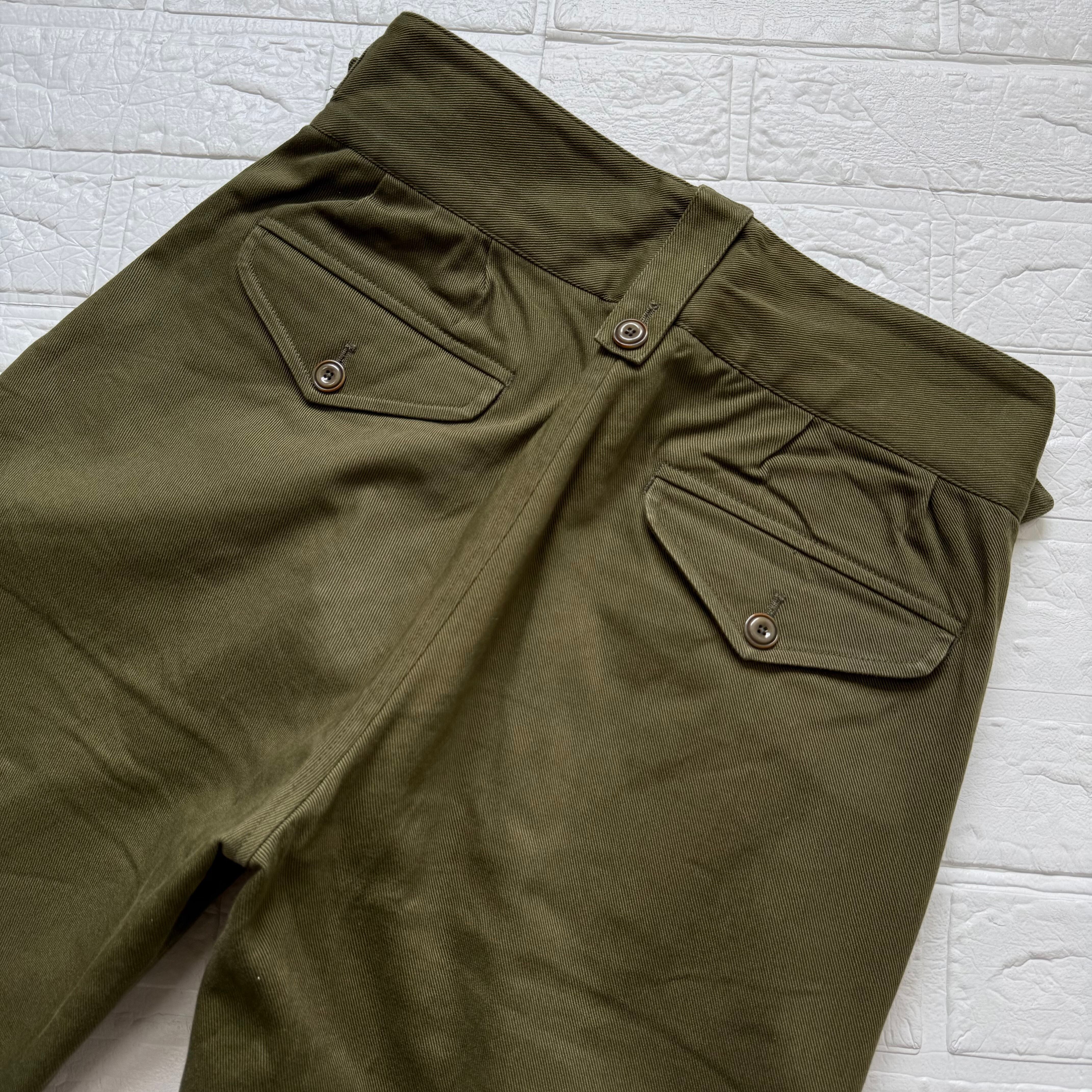 GTA × BEAMS F コットンツイル グルカパンツ カーキグリーン サイズ42