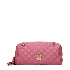 VERSACE ヴェルサーチ レディース ショルダーバッグ レザー ピンク