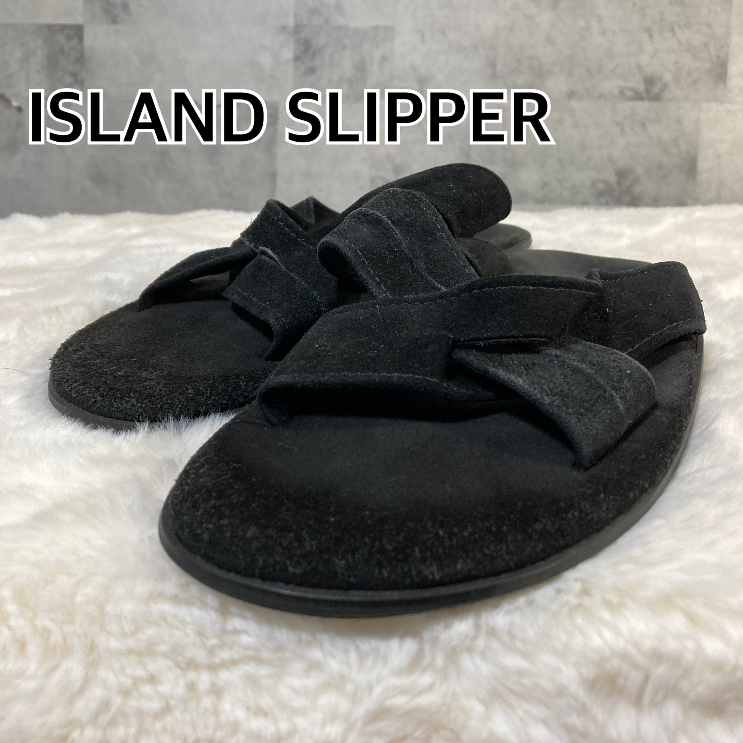 ハワイ製 ISLAND SLIPPER アイランド スリッパ スエードレザー クロス