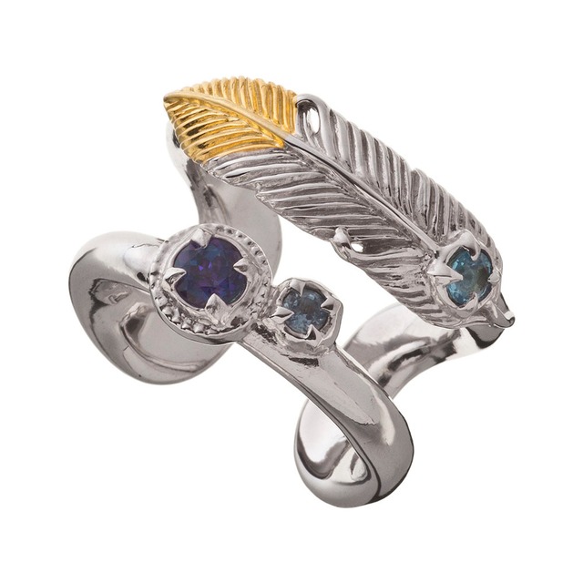 フェザーダブルリング ACR0266 Feather double ring 【「貴族誕生 −PRINCE OF LEGEND−」衣装協力商品】 シルバーアクセサリー Silver Jewelry Brand