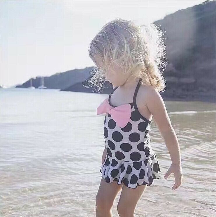 子ども服 ベビー服 ドット 水着 リボン 女の子 ロンパース ベビー スカート フリフリ ベビーグッズ 韓国子供服 海外子供服 キッズ ベビー Sister
