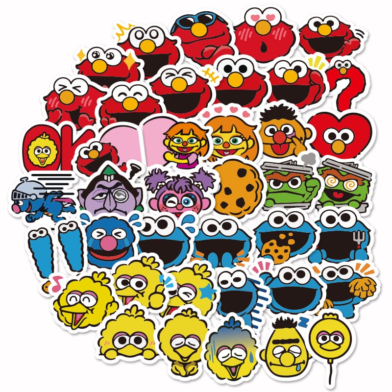 40枚 セサミストリートA 防水ステッカー シール | Pay ID