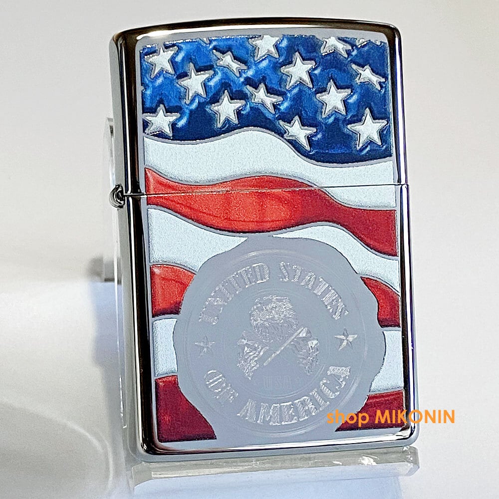 ZIPPO 星条旗 スタンプ American Stamp on Flag ジッポーライター 29395 | shop MIKONIN