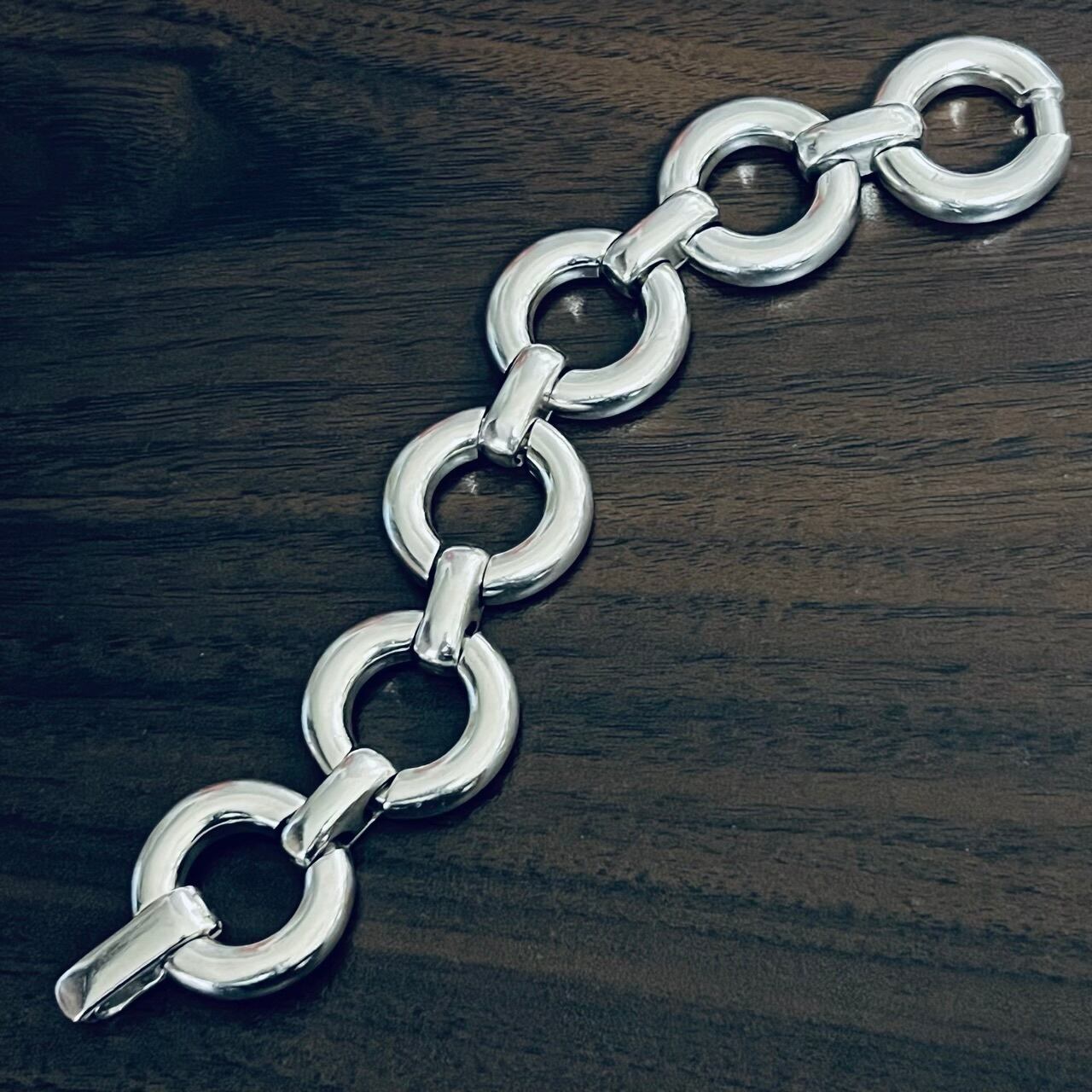 VINTAGE TIFFANY & CO. Circle Link Bracelet Sterling Silver  