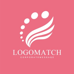 自由と飛躍の象徴ロゴ