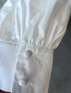 【25aw】Neck-line Shirring Blouse_2colors