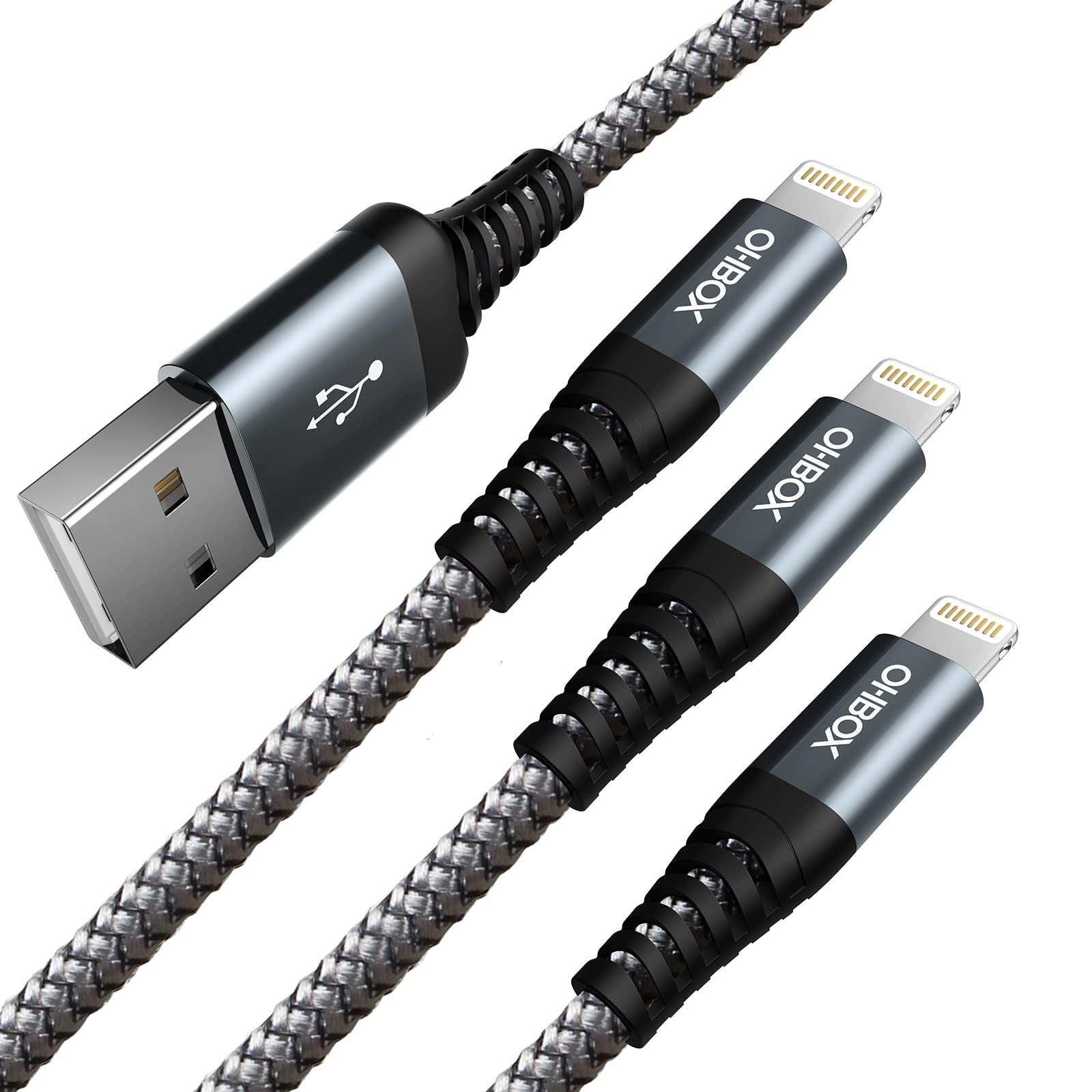 iPhone 充電ケーブル 2M 3本セット 高耐久 あいふぉん コード USB