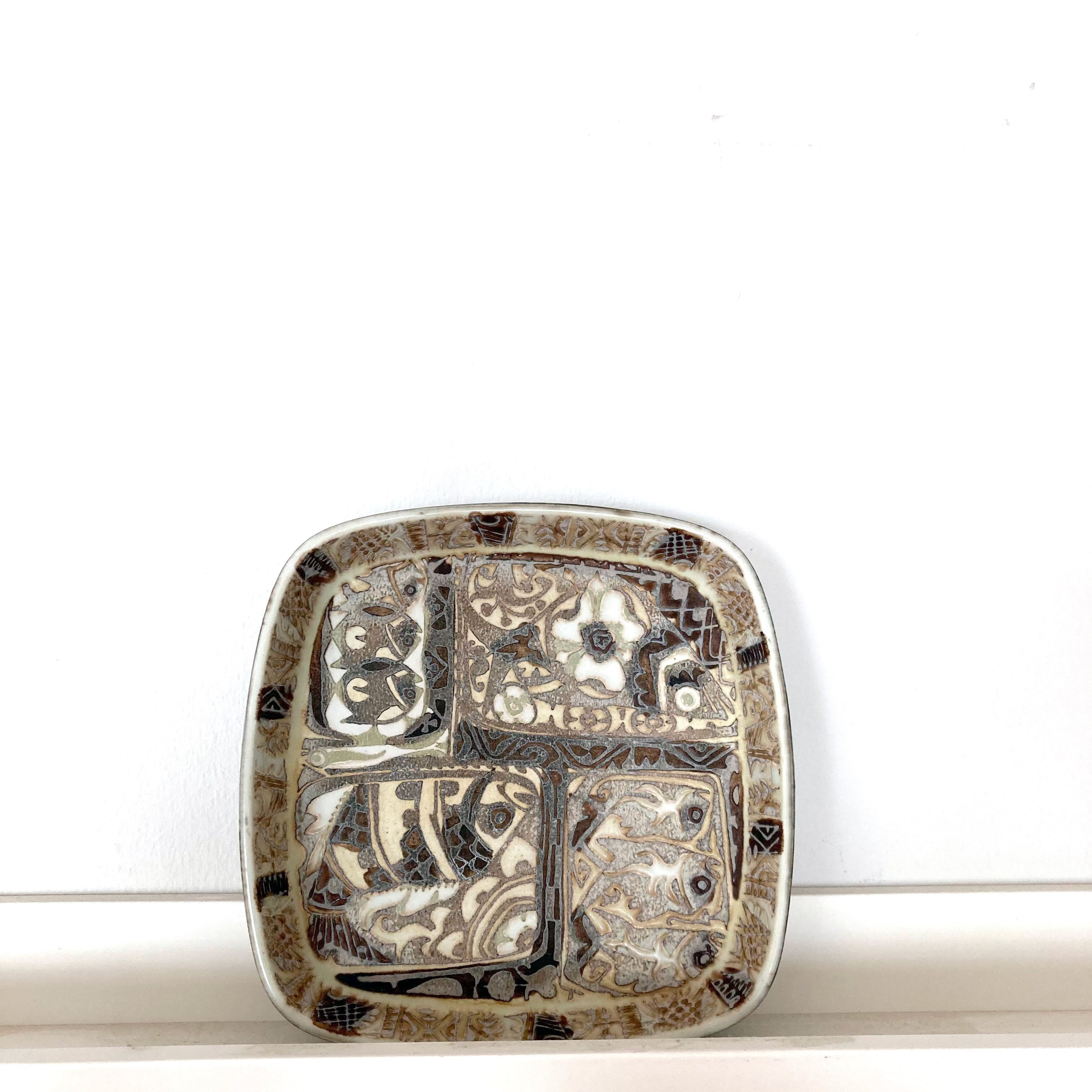 ロイヤルコペンハーゲン バッカ 角皿 プレート 17cm ヴィンテージ1