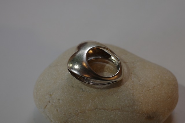 〈vintage silver925〉puffy heart ring