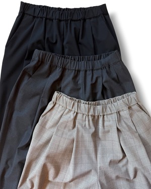 【siwaly fluid WOMEN】Tucked Easy Pants
