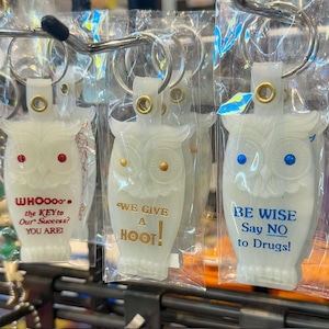 【OWL KEYCHAIN】 フクロウ キーホルダー 蓄光