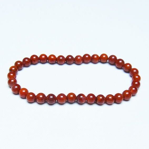 ナンホーンアゲート ブレスレット 6mm アゲート ブレス 一点物 メール便可 [M便 1/10] 111-47480