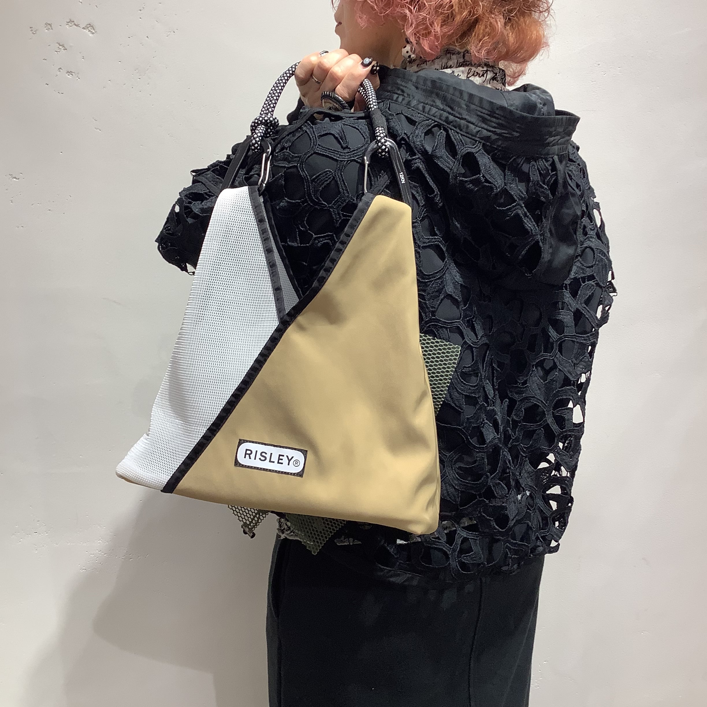 RISLEY×OUTDOOR(リズレイ×アウトドア)】トライアングルフリルメッシュ
