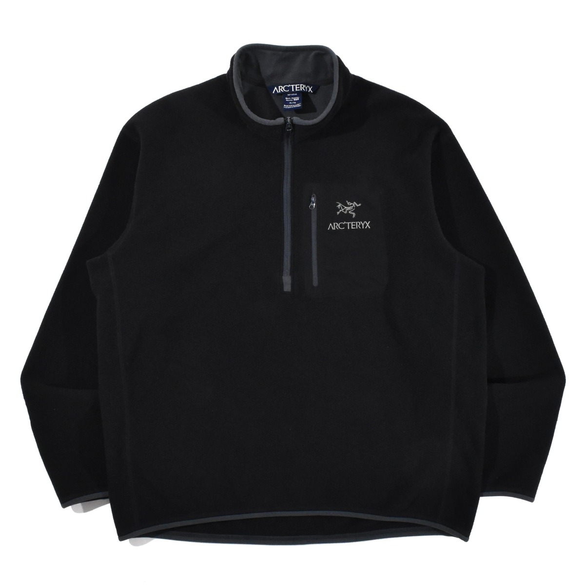 ARC’TERYX APACHE AR POLARTEC ZIP NECK FLEECE BLACK XL | PLAIRE