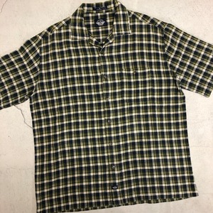⊕⊕ DOCKERS GREEN CHECK S/S SHIRT