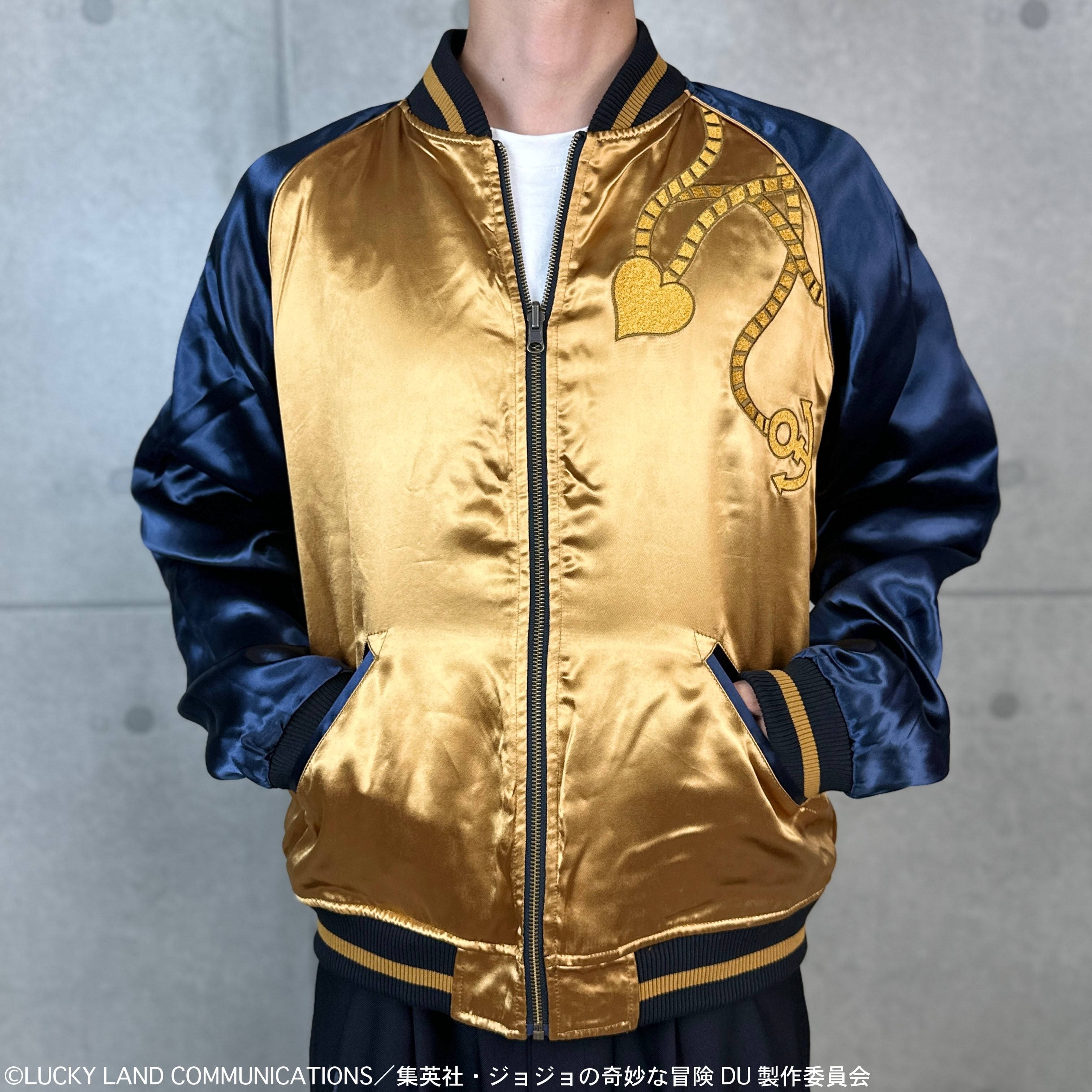 ジョジョの奇妙な冒険 東方仗助リバーシブルスカジャン 「ダイヤモンド