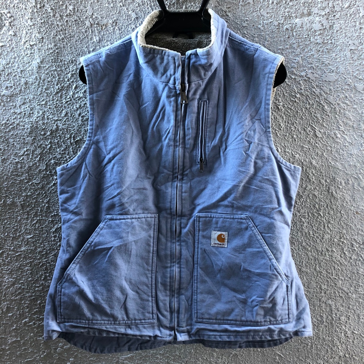 carhartt カーハート ボアライナー ダック地 ベスト スカイブルー M 
