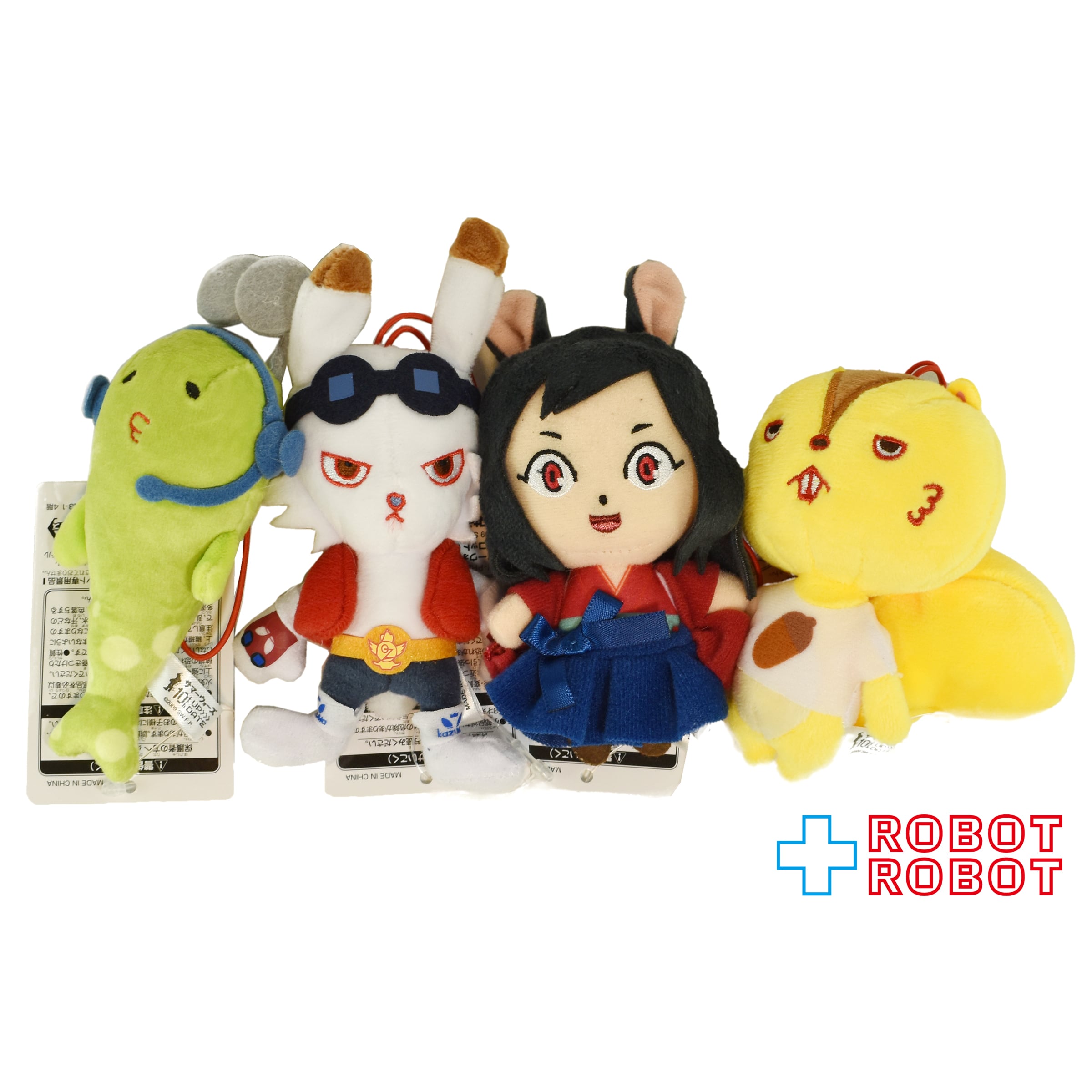 4個セット　コンプセット　サマーウォーズ　マスコット　ぬいぐるみ フリュー サマーウォーズ ぬいぐるみマスコット 全4種セット 紙タグ