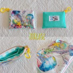Card size pouch -kurage or ebi-