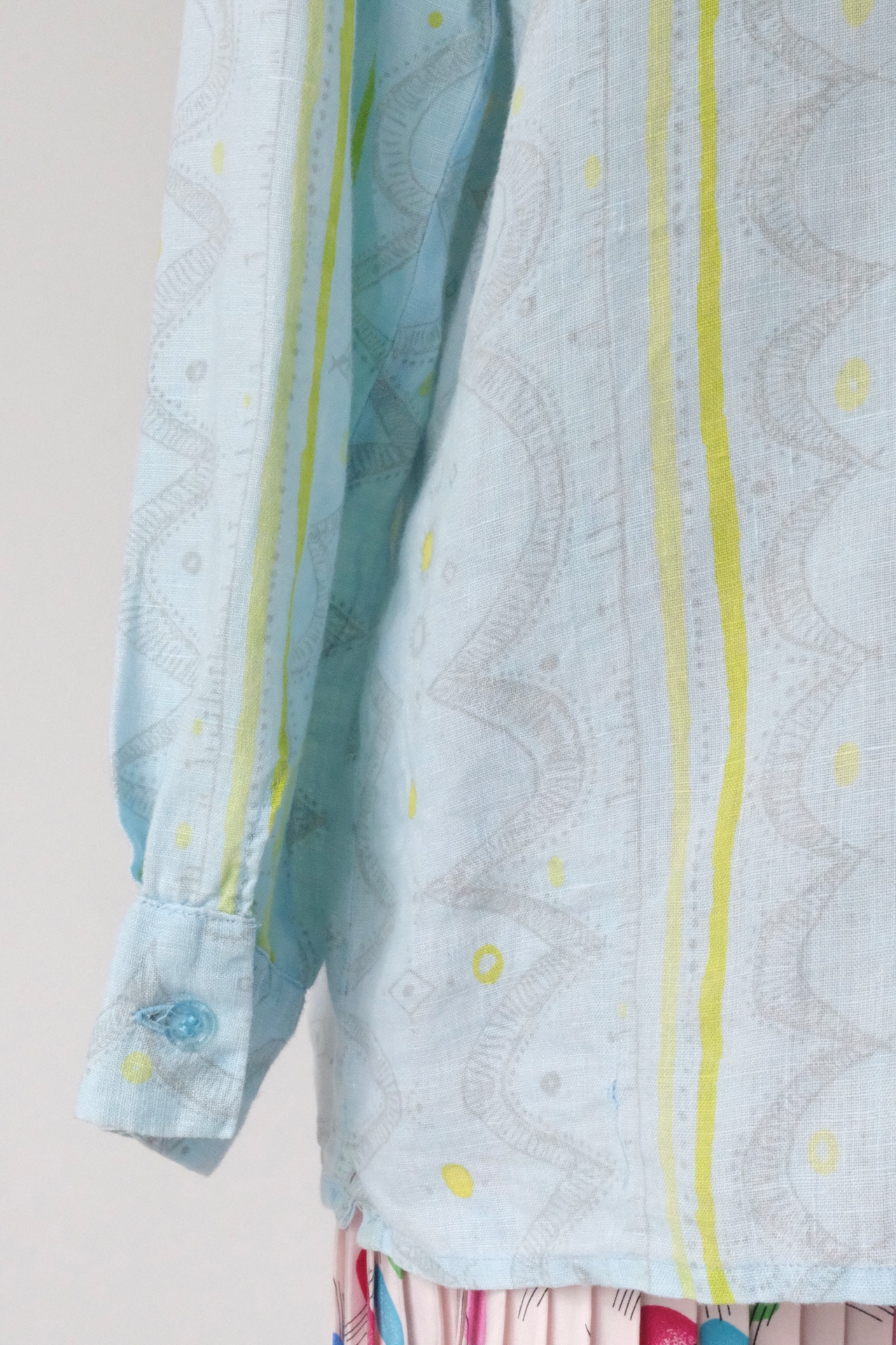 Marimekko "Prenikka" twinkle blue linen shirt